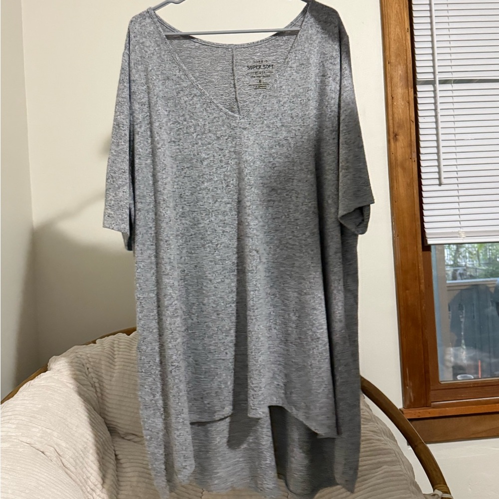 SIZE 6 - Torrid Super Soft Plush Short Sleeved Shirt